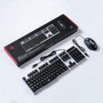 Kit Teclado e Mouse Gamer Iluminação LED USB Knup KP-TE124