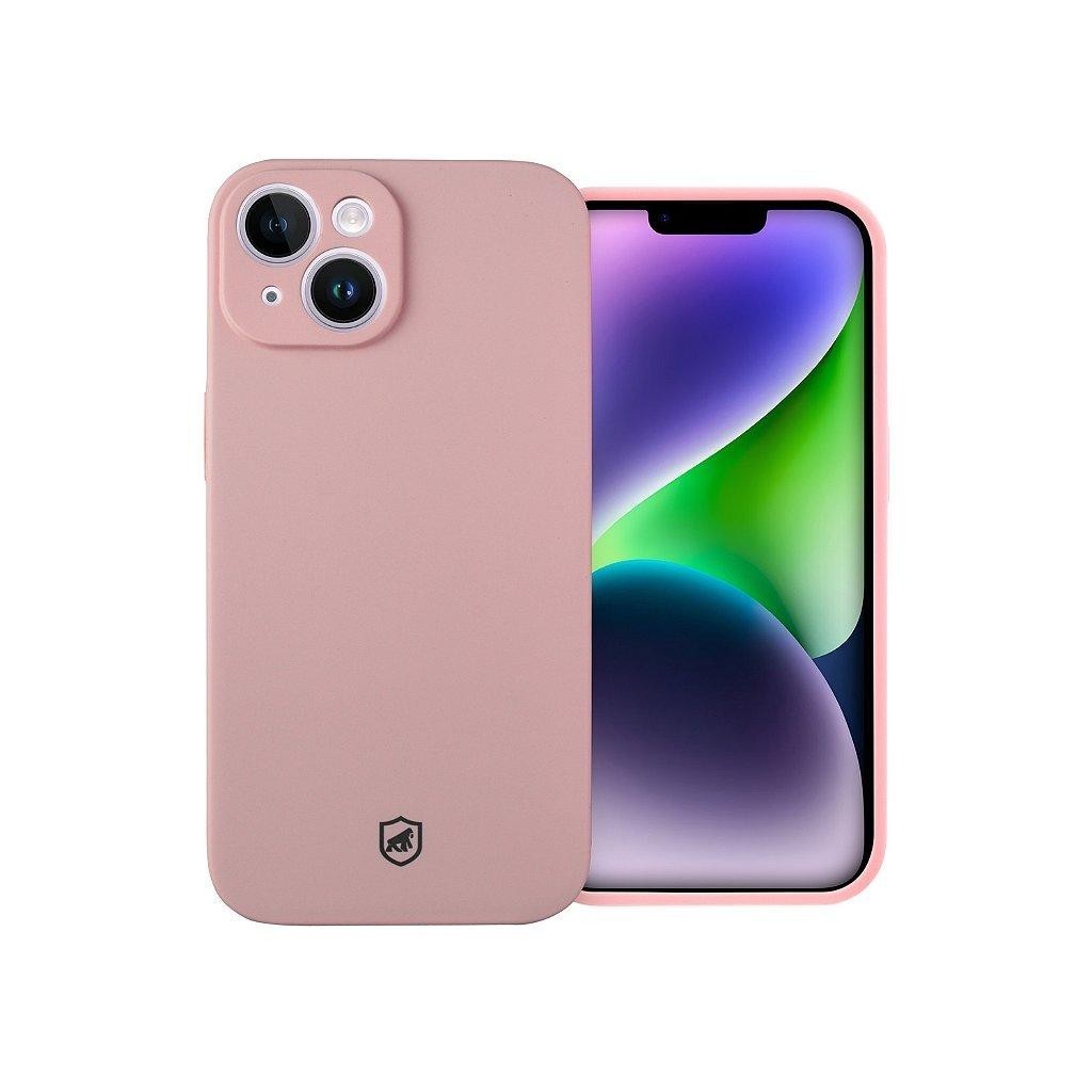 Capa Capinha Case Silicon Premium Rosa p/ iPhone 14 - Anti-Impacto, Antiderrapante - Gshield