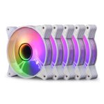 Kit Ventoinhas Aigo Darkflash AR12 Pro, ARGB, 5x120mm, Branco, AR12-PRO-5IN1-WH