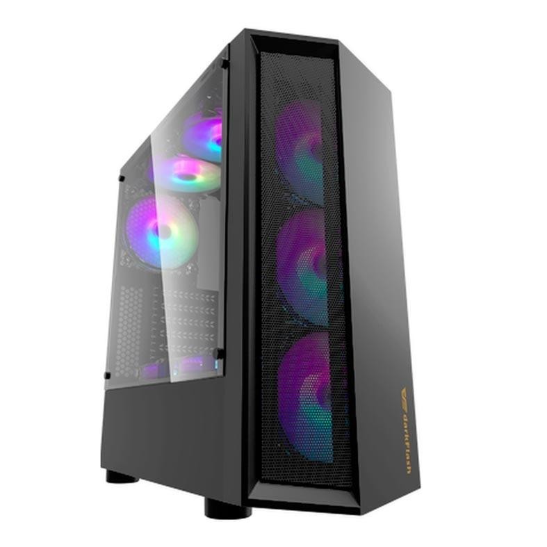Gabinete Gamer Aigo DarkFlash Melody Preto Lateral Acrilico Aigo-DarkFlash-Melody-Preto