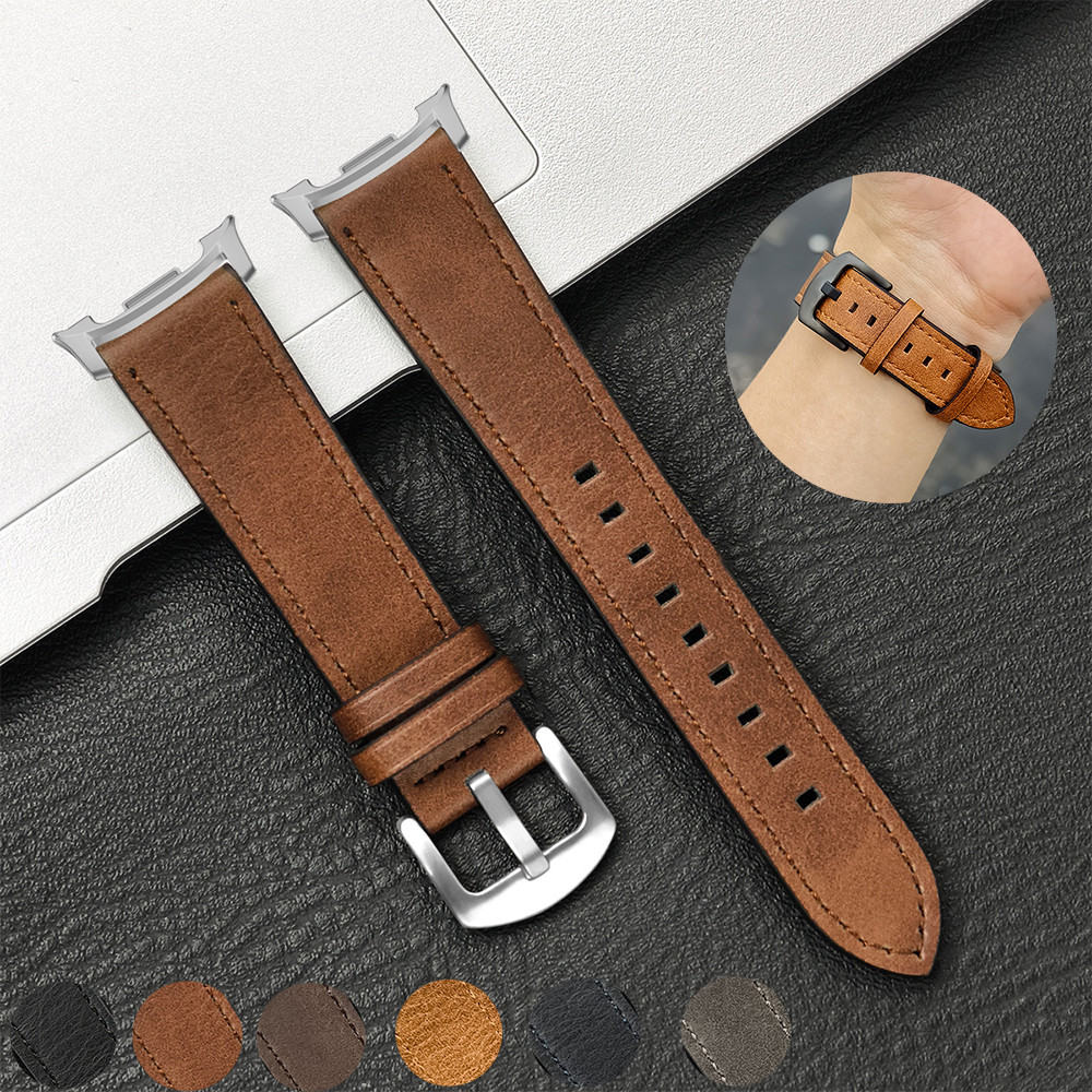 Pulseira De Couro Para Samsung Galaxy Watch 8 40 44mm Sumsung Ultra2/8Classic Cinto De Substituição