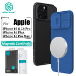 Nillkin CamShield Pro Capa Magnética Para iPhone 16 Pro Max 16 Plus 16 Caso Proteção De Deslizante De Câmera
