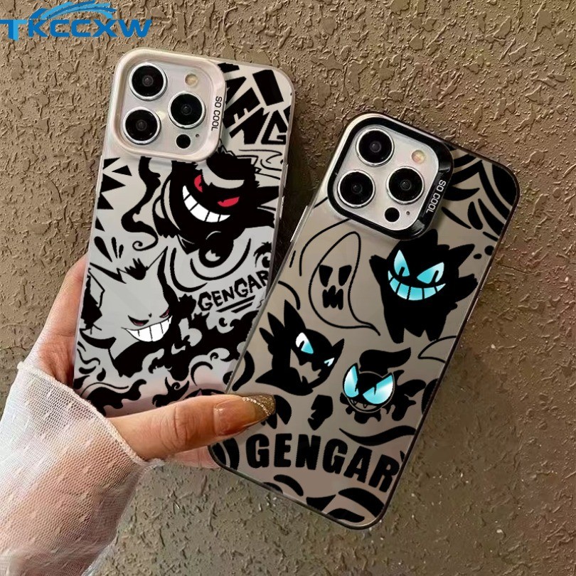 Tendência Anime Pokémon Gengar Capa De Telefone Fosca Para Realme 11 12 Pro + 12X C67 C65 C33 C31 C63 C61 C53 C51 C55 C21Y C25Y C35 C25S C15 C17 Premium À Prova De Choque
