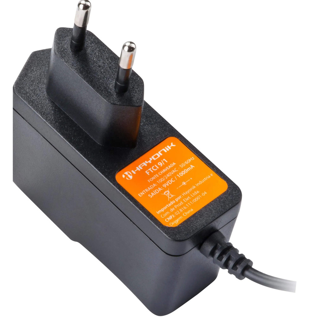 Fonte Chaveada 9VDC 1A 9W P4 C+ FTCI 9/1 Bivolt Hayonik - 51198