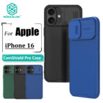 Nillkin CamShield Pro Capa De Telefone Para iPhone 16 Caso Proteção Deslizante De Câmera PC Rígido Traseira À Prova De Choque
