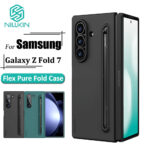 Nillkin Flex Pure Fold Case Para Samsung Galaxy Z Fold7/7 Com Suporte Caneta Capa Protetora Anti-Queda (Versão S Pen)