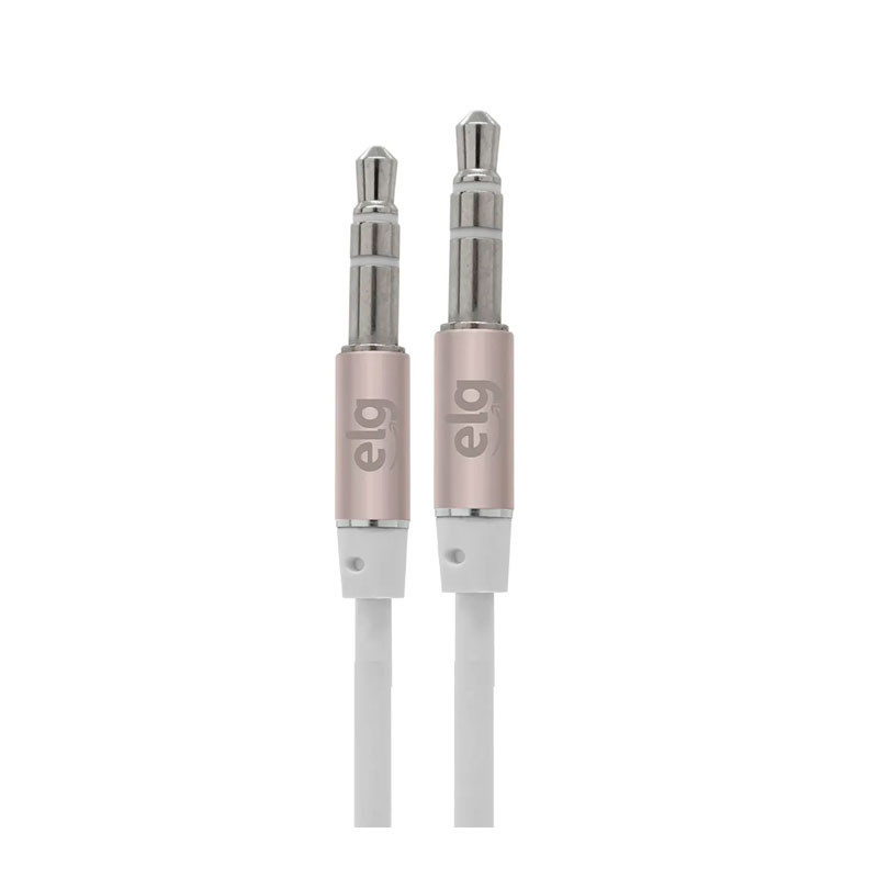 Cabo de áudio P2 x P2 ECAUX1 Branco ELG