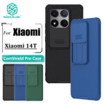 Nillkin CamShield Pro Capa De Telefone Para Xiaomi 14T Caso Proteção Deslizante De Câmera PC Rígido Traseira À Prova De