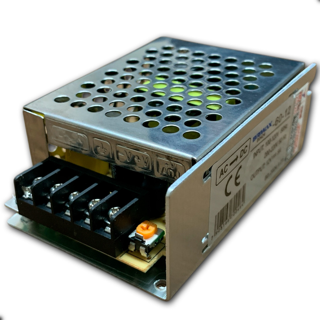 Fonte de Alimentação Chaveada Briwax 5 Amperes 12 Volts Bivolt Automático CFTV e Audio Carro