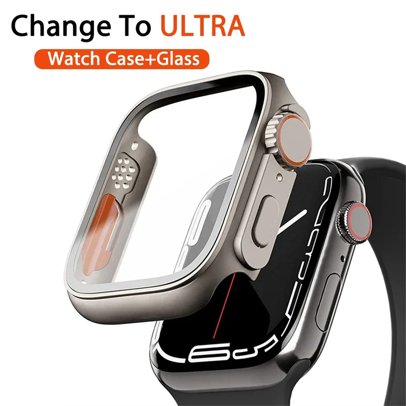 Case Para Apple Watch 44mm 45mm 41mm 40mm 42mm S10 46mm Protetor De Tela Troca De Tampa Ultra Bumper Capinha Capa