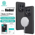 Nillkin Super Frosted Shield Pro Capa Magnética Para Redmi Note 14 +/Plus De Telefone Ultrafina Fosca TPU + PC Anti Impr