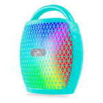 Caixa De Som Bluetooth Portátil Painel Rgb Cartão Sd Fm Usb