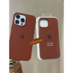 Case capinha cor marrom Premium cor unica Apple"silicone case aveludada dentro iPhone 5SE 11 12 13 14 15 ao 16 PRO MAX