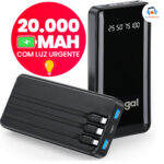 Carregador Portátil Power Bank Favo de Mel Bateria Externa 10000mah 20000mah