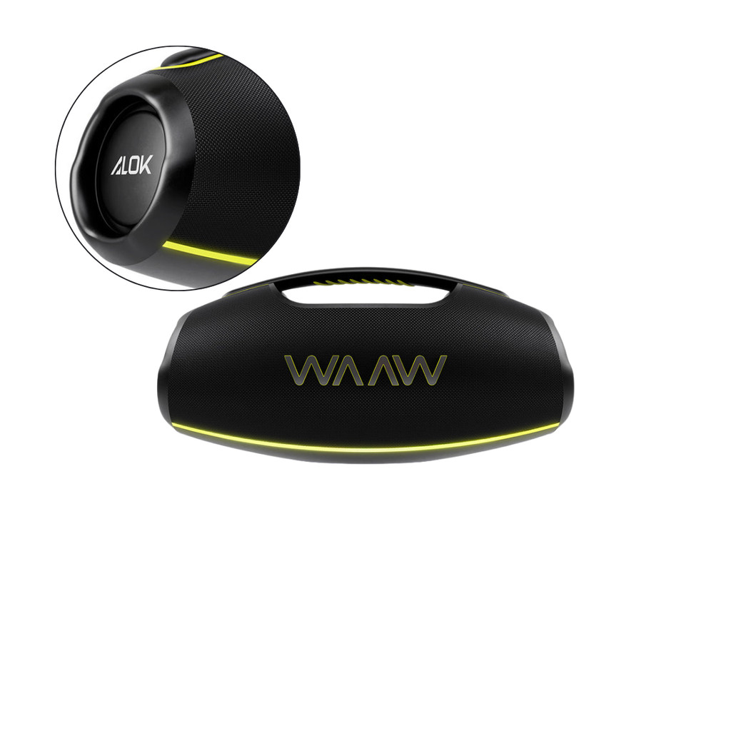 Caixa de Som WAAW Hyperboom 1000 180W TWS e LED IPX7 By Alok