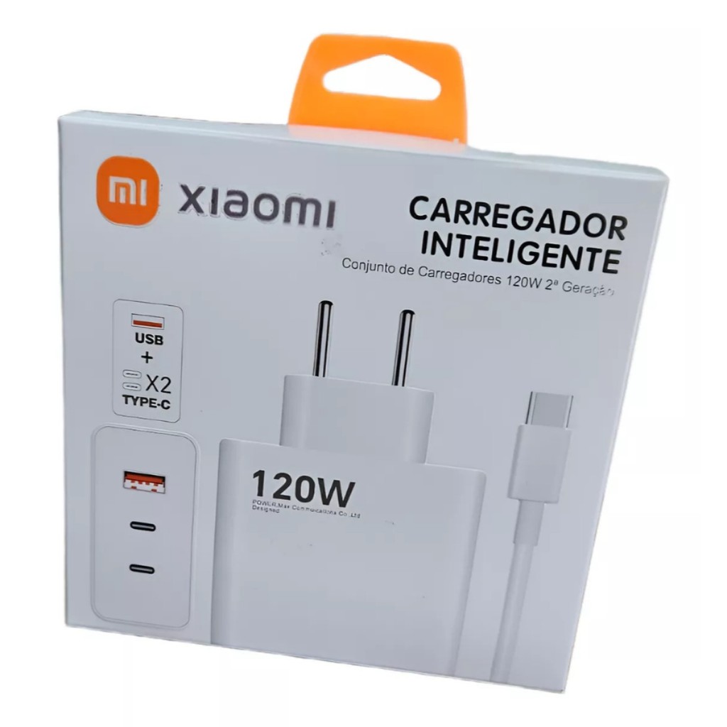 Carregador súper Turbo 120W compativel todos celular