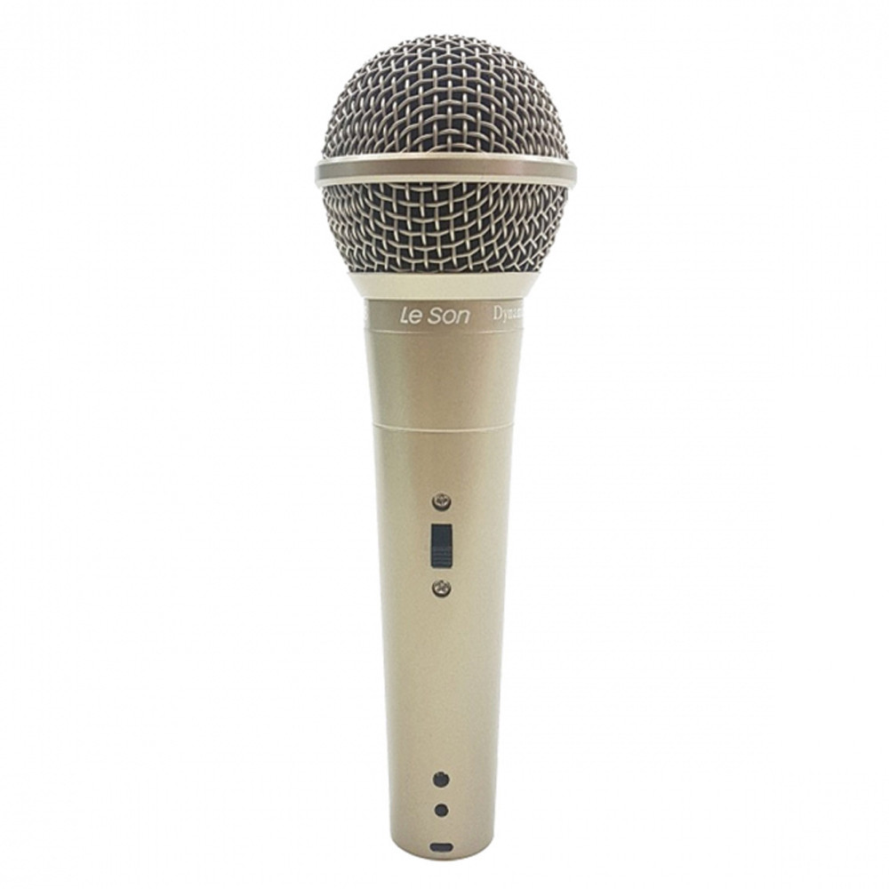 Microfone Dinâmico com Fio Champanhe LS-58 - Leson 2AM002302