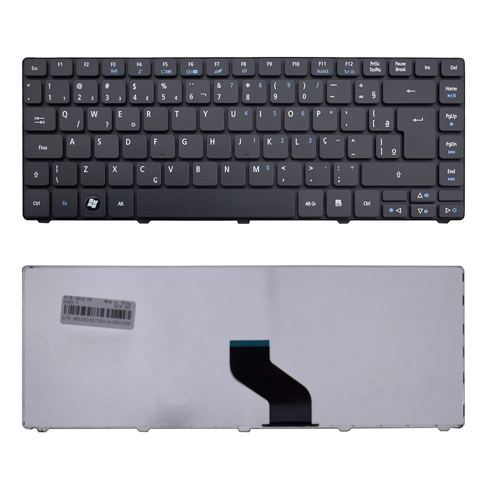Teclado para Notebook Acer Aspire 3810-4250 4252 4253 | Preto ABNT2 - F3 WI-FI