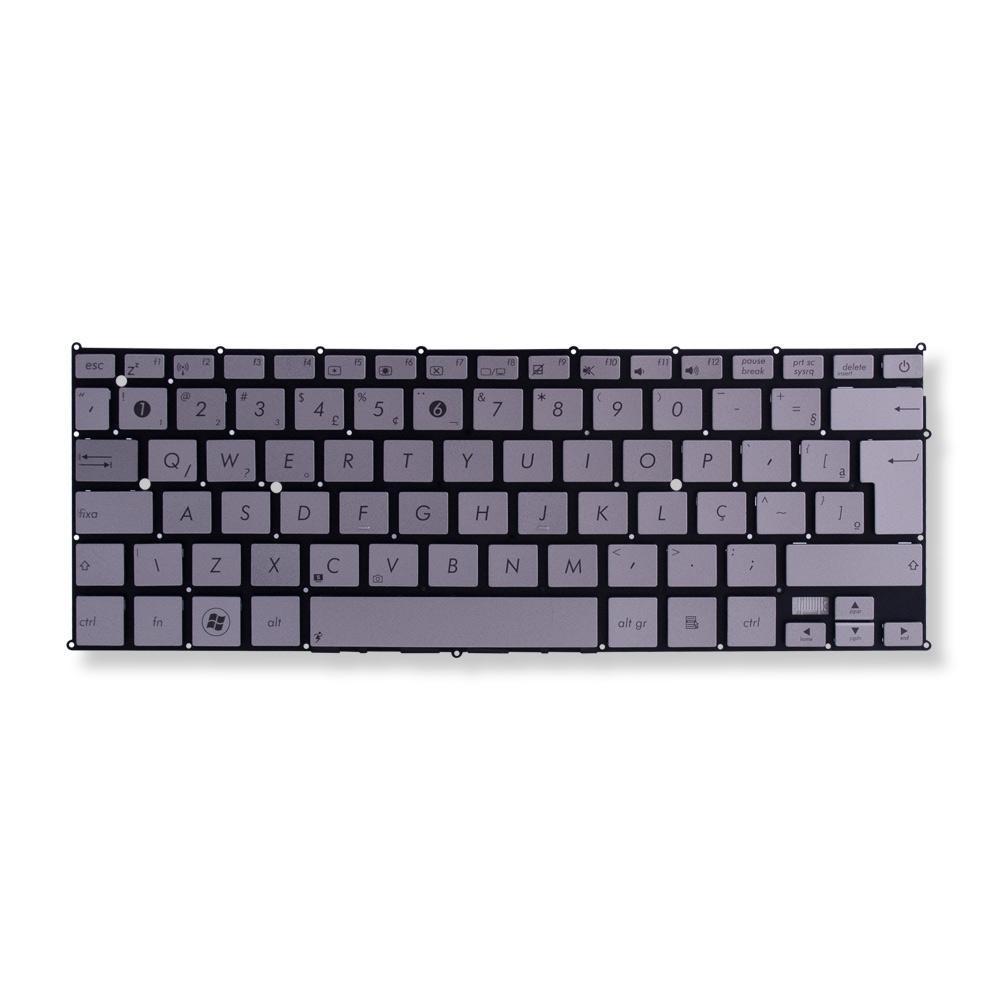Teclado para Notebook Asus Zenbook UX21-ESL4 | Prata ABNT2