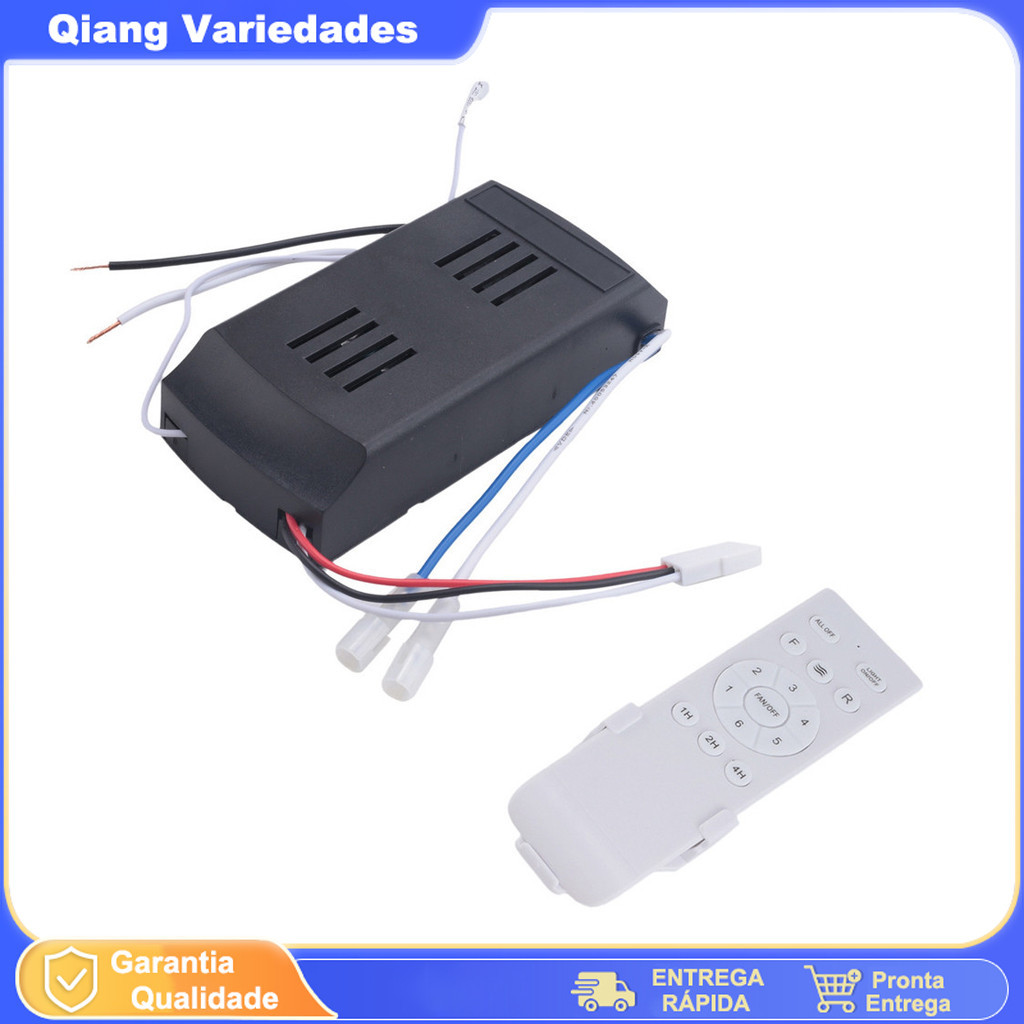 KIT CONTROLE + RECEPTOR VENTILADOR DE TETO INVERTER VENTISOL