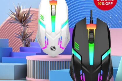 Mouse Luminoso Para Jogos S1 USB Com Fio Computador , Laptop , Escritório