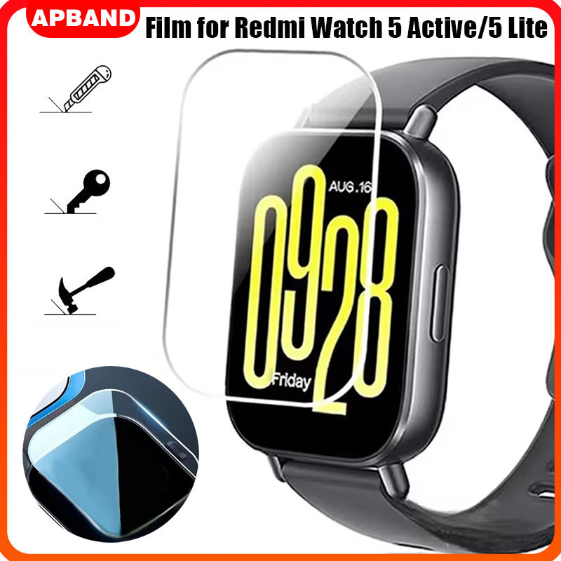Película Com Vidro Para Relógio Smartwatch Redmi Watch 5 Active / Mi Watch 5 Lite Protetor De Pantalla Acessórios