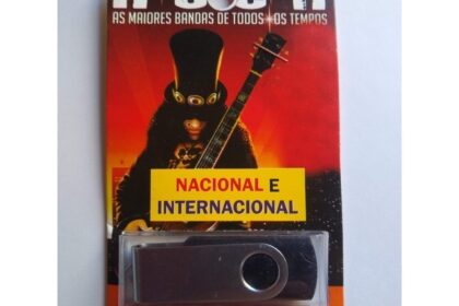 MEGA PEN DRAIVER ROCK NACIONAL E INTERNACIONAL + Brinde