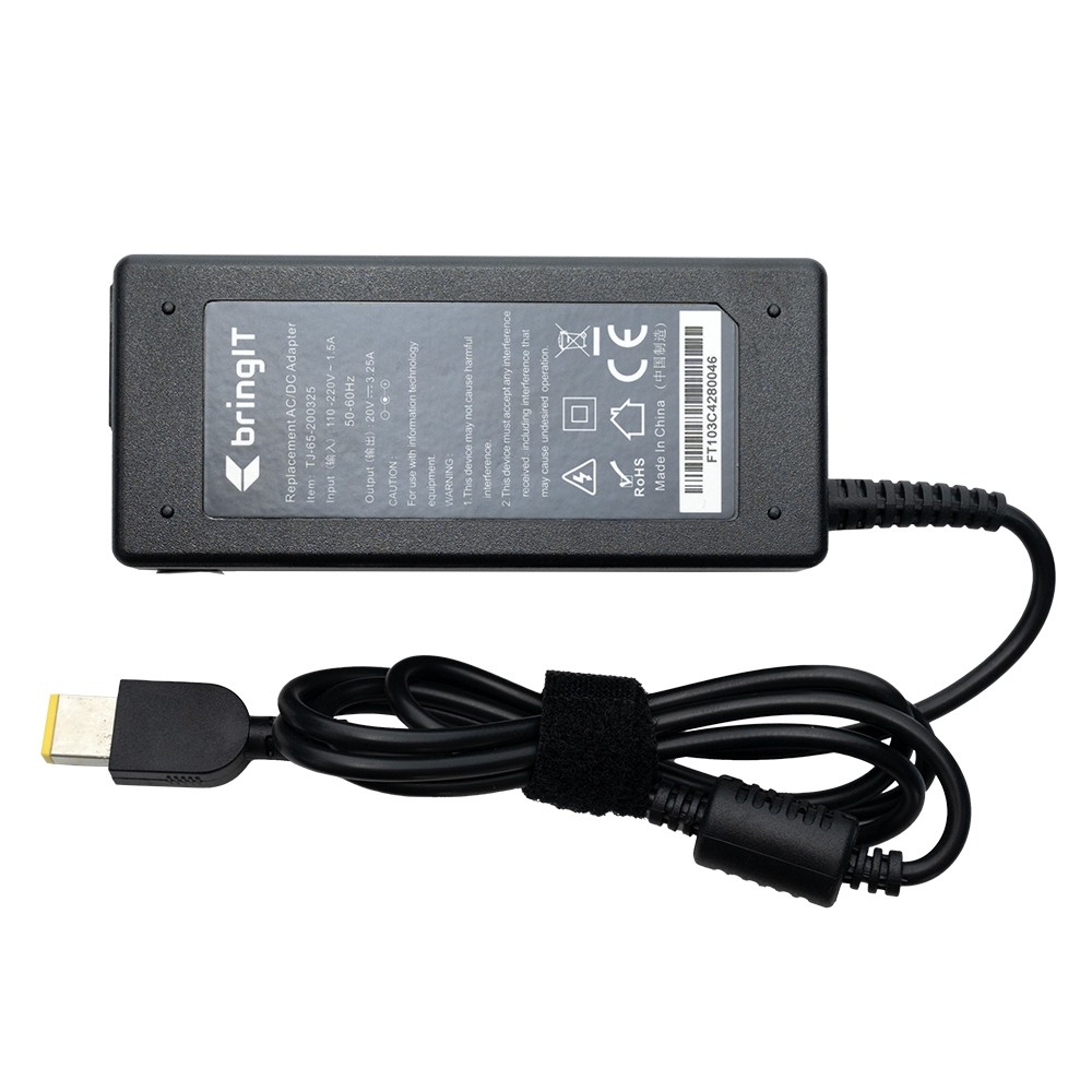 Fonte Carregador Lenovo 20 V 3.25 A 65 W Pino Quadrado