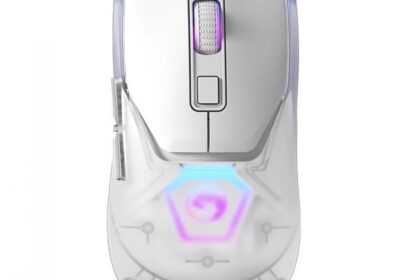 Mouse Gamer Marvo Z FIT PRO G1W WH, Wireless/Bluetooth