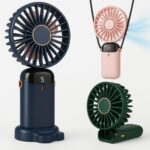 Ventilador Mini Portátil 5 Modos Pequeno Dobrável digital De Escritório Presente USB