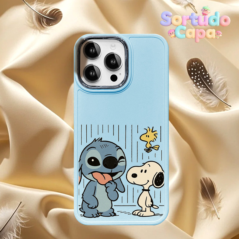 Capa Para iPhone 6 6s 7 8 16 15 14 13 12 11 XS XR Pro MAX Plus DDXK Moda Bonito Disney Stitch Snoopy Caso