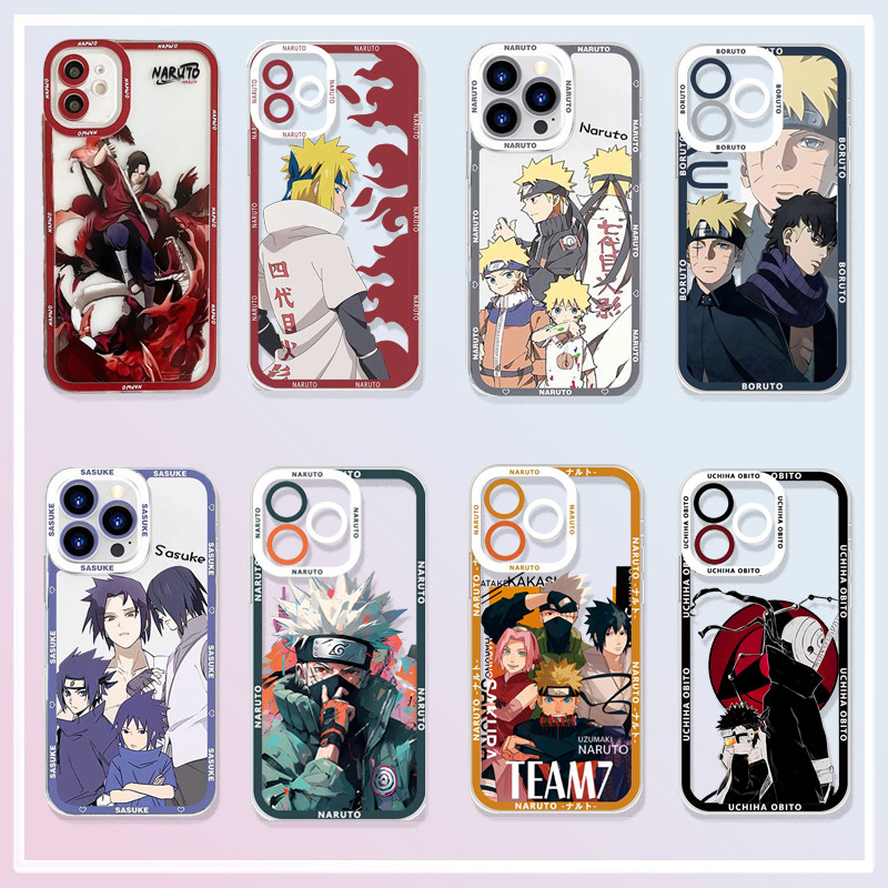 Capa De Telefone Para Samsung Galaxy A06 A07 A05 A05S A14 A15 A33 A73 A34 A35 A12 A7 2018 Anime Naruto Uchiha Sasuke Sil