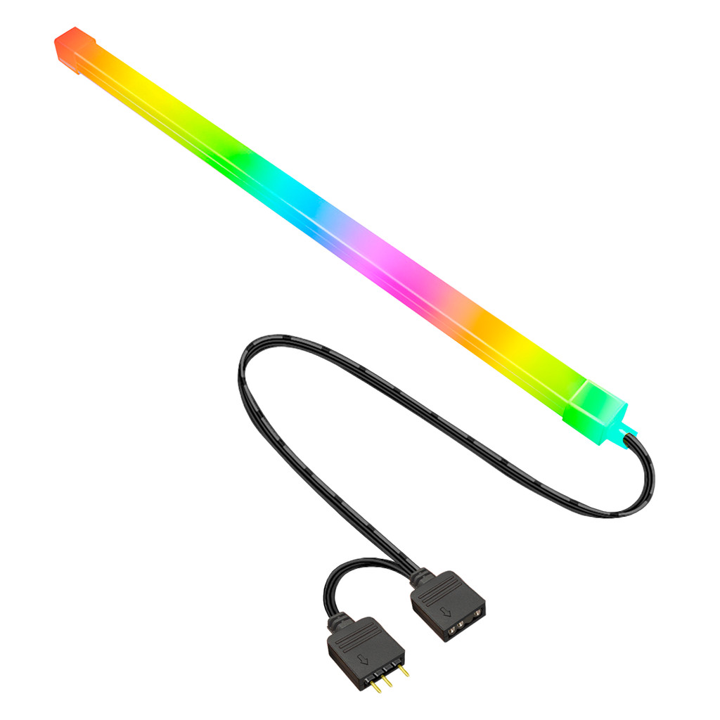 BARRA DE LED ARGB DECORAÇÃO GABINETE 5V 3 PINOS PC GAMER RGB