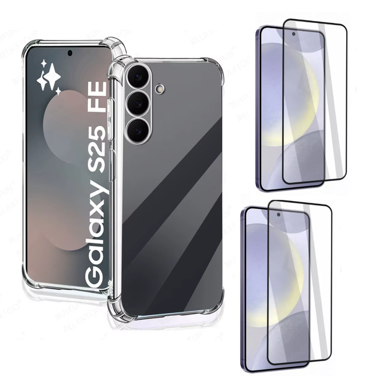 Capa Capinha Anti Impacto +2 Pelicula Para Samsung S25 FE