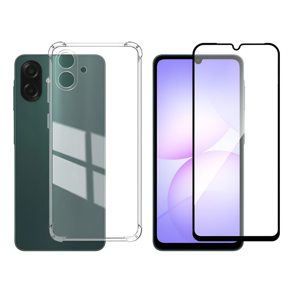 Capa Capinha Anti Impacto Para Galaxy A07 + Película 3D Vidro Temperado