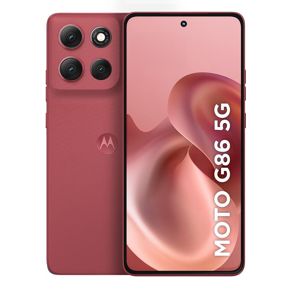 Smartphone Motorola Moto G86 5G 256GB 8GB RAM Câmera Traseira 50MP + 8MP Selfie 32MP 6.7" Vermelho+Ubook Livros Digitais