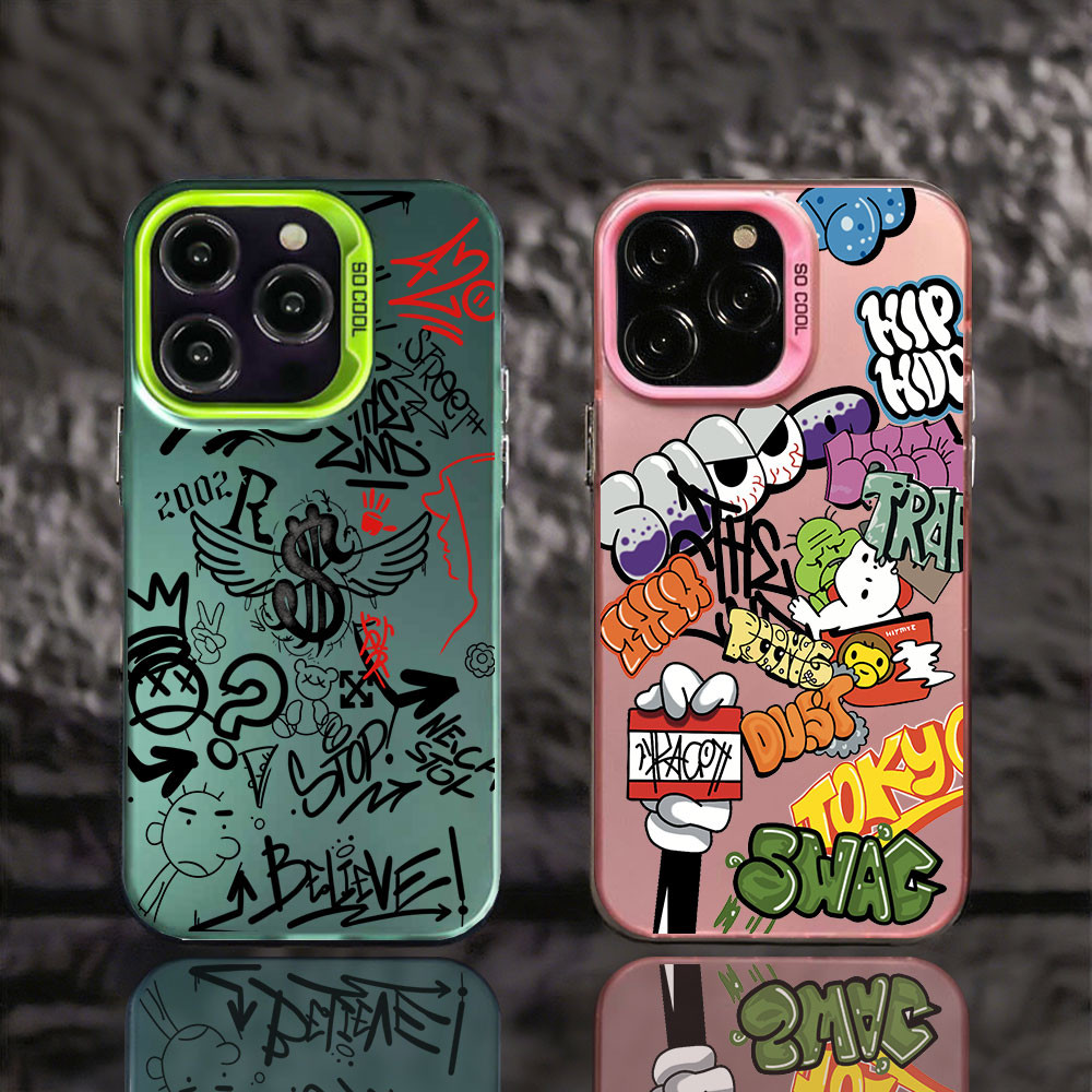 Capinha Para iPhone 16 Pro Max 15 14 13 12 11 X XS XR 7 8 SE Pro Max Case Fosco Premium Asas Grafite Capa De Celular