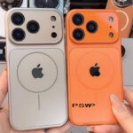 Nova Capa Protetora De Vidro Fosco Revestido De Titânio Para iPhone 17 Pro Max Air 16 15 14 13 Com Carregamento Magnétic