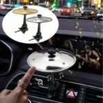 1 Unidade De Prato De Carro , Ventilação De Ar Tambor De Símbolo De Carros , Mini Pratos Fáceis De Prender Para Amantes