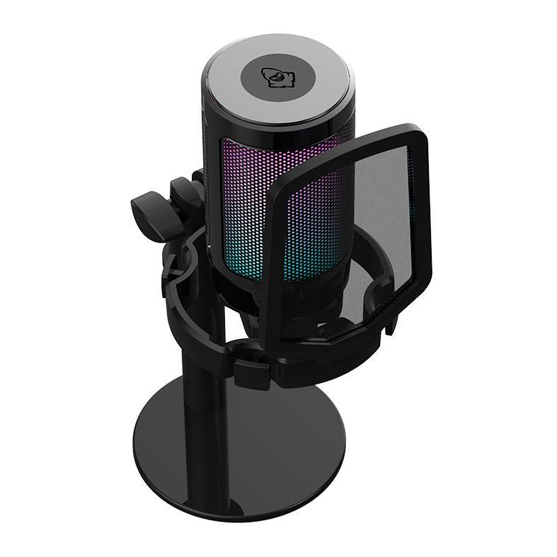 Microfone Mancer Horcrux V2 PFT, RGB, USB, Preto, MCR-HCRPFT-BL02