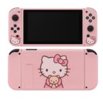 Kit Capa Protetora TPU Flexível Hello Kitty Edition Para Nintendo Switch OLED