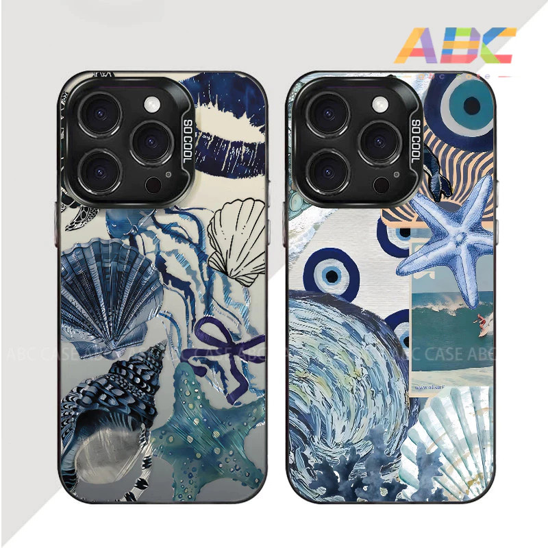 Capinha Capa de Anti queda fosco vida marinha Aplica-se a IPhone XR 11 12 13 14 15 16 17 PRO MAX 14 15 16 PLUS