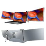 Monitor Triplo Portátil para Notebook 16:9 1080p IPS – Extensor de Tela Leve e Compacto