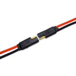 MD Conector 2 Vias p/Tampão com encaixe reforçado Fio 10 Preto/Vermelho Fio 4.0mm 35/Z2