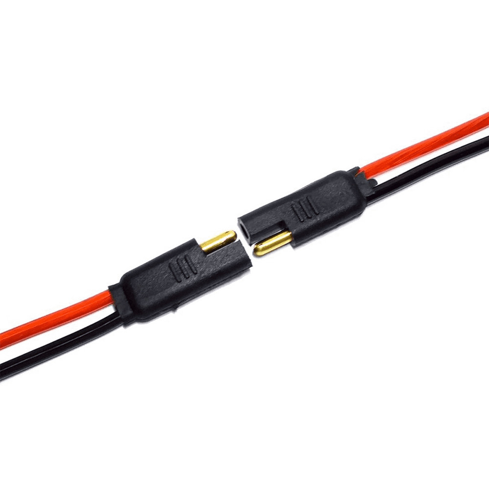 MD Conector 2 Vias p/Tampão com encaixe reforçado Fio 10 Preto/Vermelho Fio 4.0mm 35/Z2