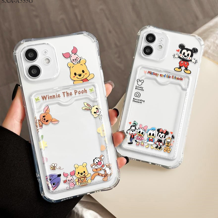 Capa Card Para Samsung Galaxy A56 A55 A54 A25 A50 A30S A35 A32 A30 A20 A23 A22 A21S 4G 5G Capinha Silicone Case 6054 KBK
