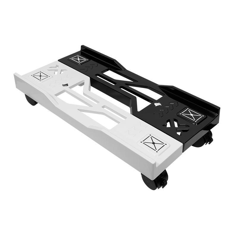 Suporte Para Gabinete Pichau MXT White/Black, Com Rodas, PCH-MXTWB-WB01