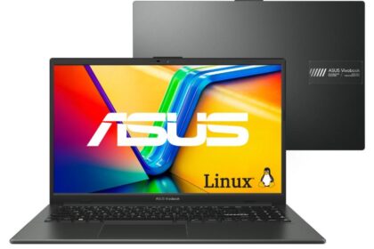 Notebook ASUS Vivobook Go 15 E1504FA AMD Ryzen 3 7320U 4GB Ram 128GB SSD Linux Tela 15,6" FHD NJ1291
