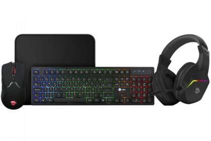 Combo Gamer Ninja Squad 4 Em 1, Headset, Teclado, Mouse e Mousepad, USB, Rainbow, GN-CG-SQTMPHB