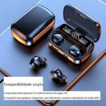 M10 Bluetooth 5.3 Fones de ouvido sem fio TWS estéreo com carregador Power Bank